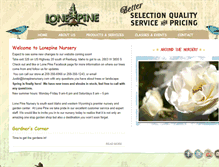 Tablet Screenshot of lonepinenursery.com